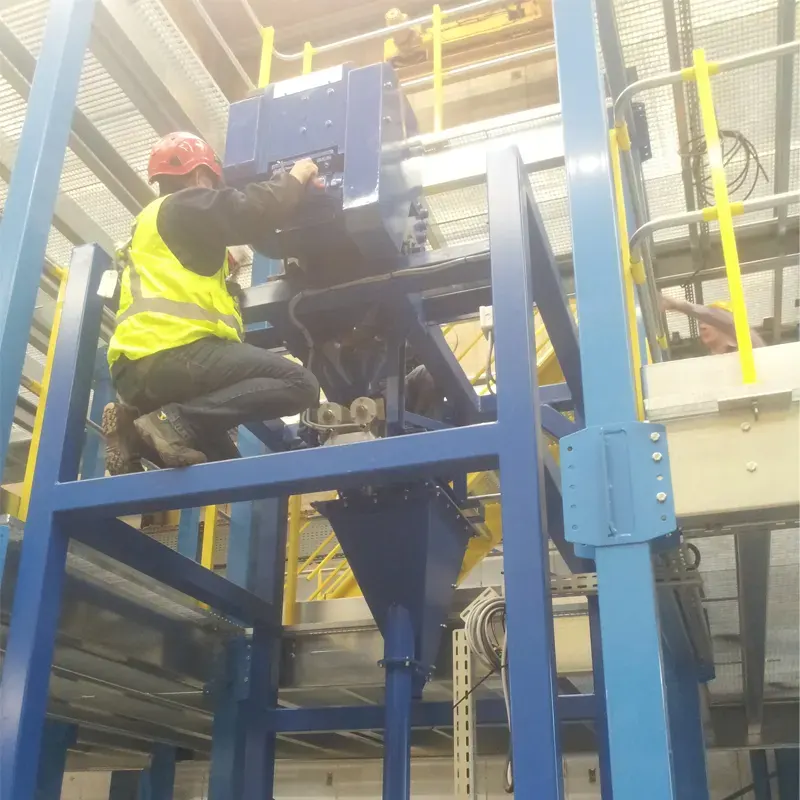 Sampling unit with crusher sample divider eramet project