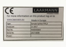 Riffle Splitter Type RT 6.3 mm Sticker Riffle Splitter Type RT 6.3 mm Sticker