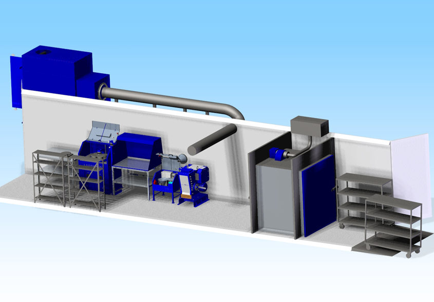 Container Laboratory for sample preparation