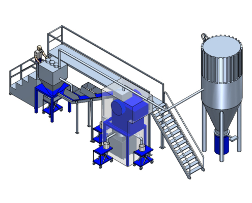 Cutting and Processing Plant for Solar Material Version A