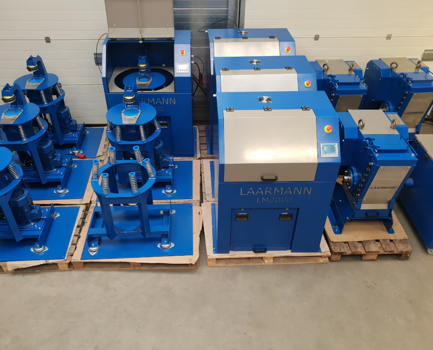 laarmann warehouse ring mills crushers and sample divider