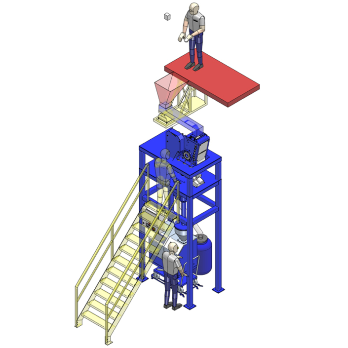 Sampling unit with crusher and samplers Laarmann