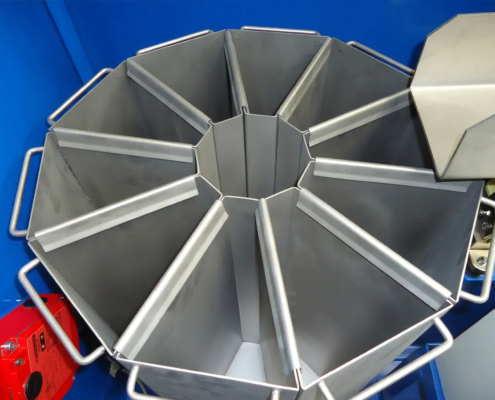 Rotary sample divider 10 x 10% bucket