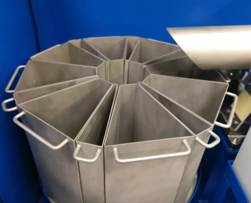 rotary sample divider custom percentage buckets