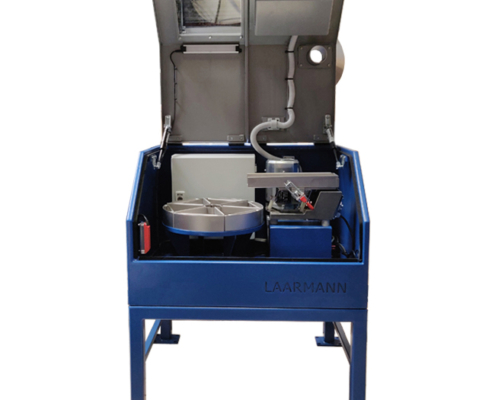 rotary sample divider with custom bucket set and removeable feeder